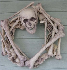 skeleton wreath